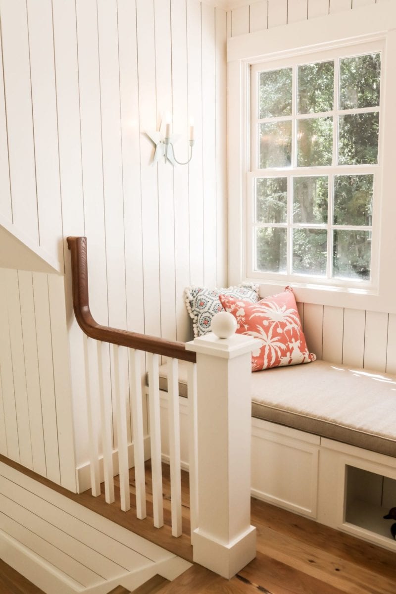 Stairwell reading nook