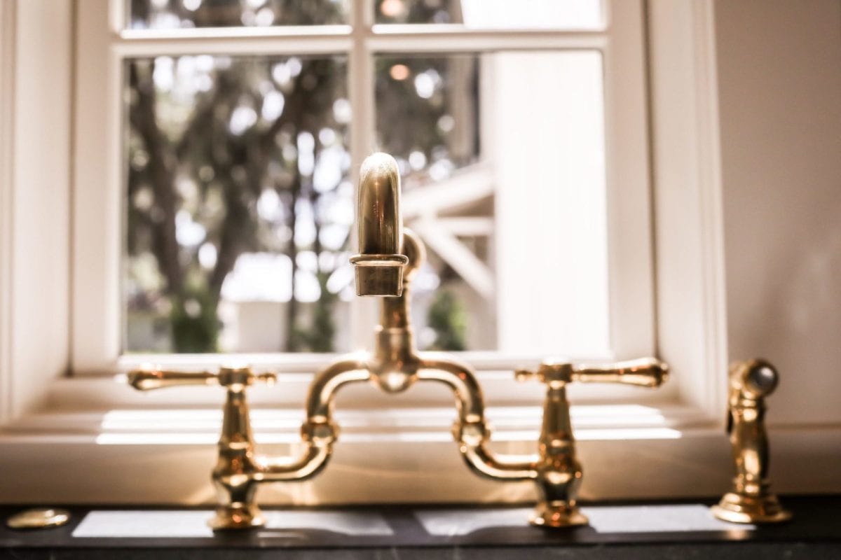 Faucet details, classic southern, refined elegance